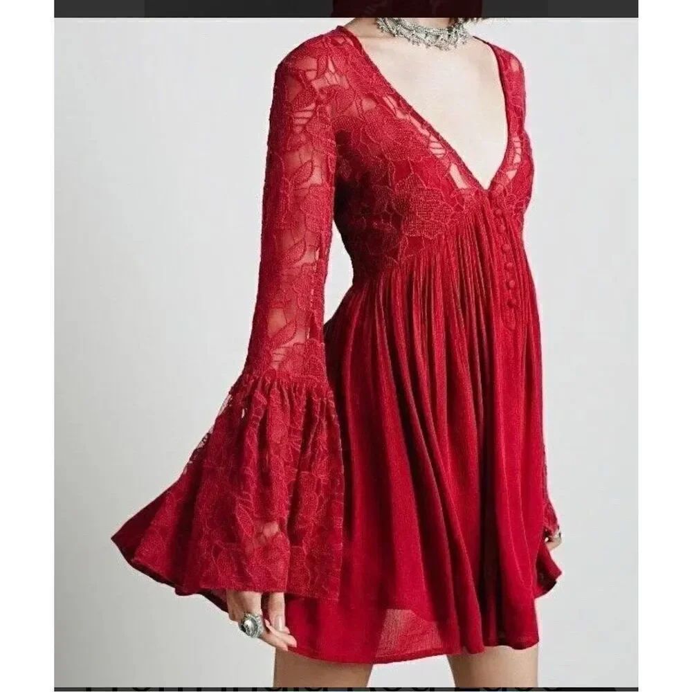 Free People with love from India lace dress SP